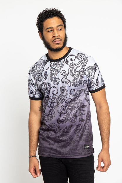 Paisley Gradient Ombre T-Shirt