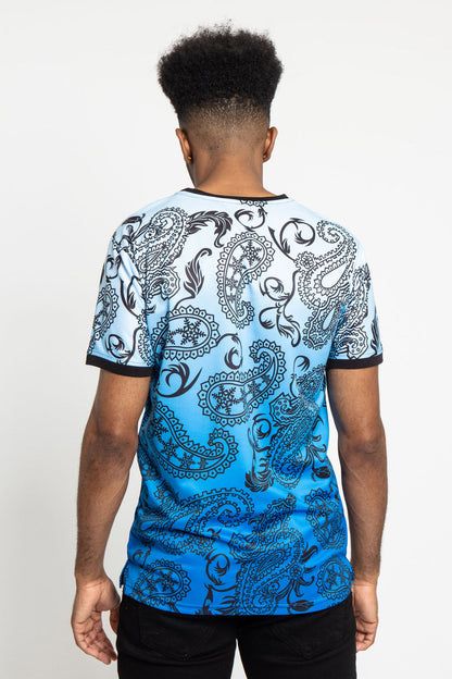 Paisley Gradient Ombre T-Shirt