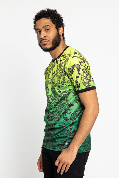 Paisley Gradient Ombre T-Shirt