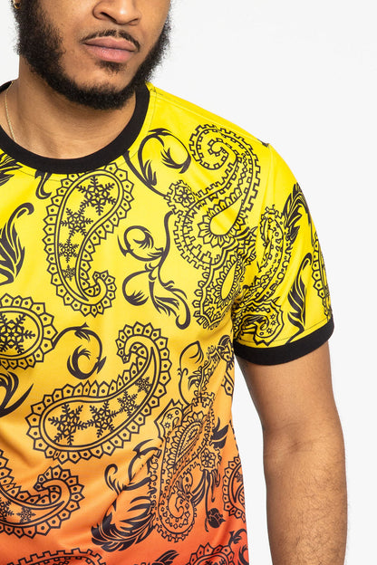 Paisley Gradient Ombre T-Shirt