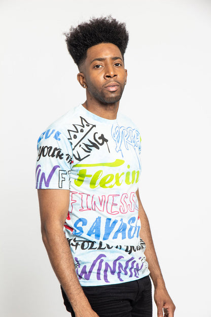 Tie Dye Graffiti T-Shirt