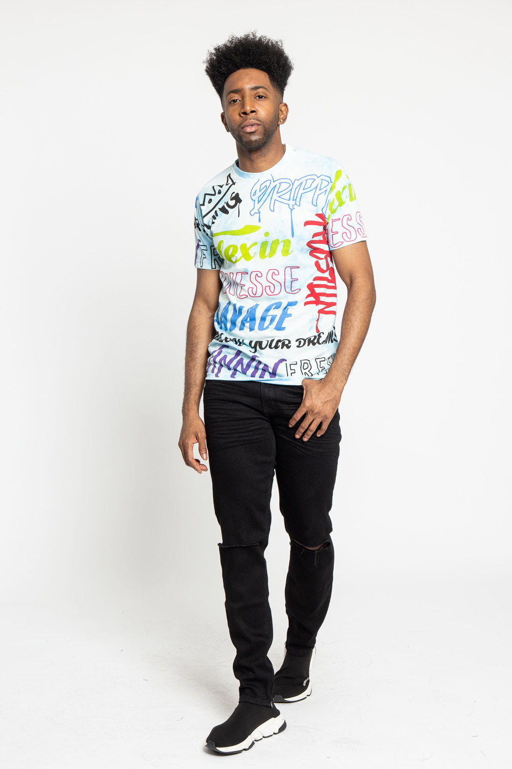 Tie Dye Graffiti T-Shirt