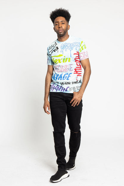 Tie Dye Graffiti T-Shirt