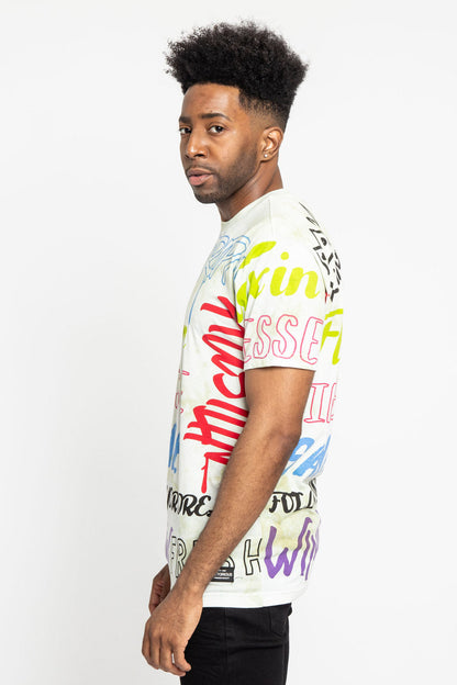 Tie Dye Graffiti T-Shirt