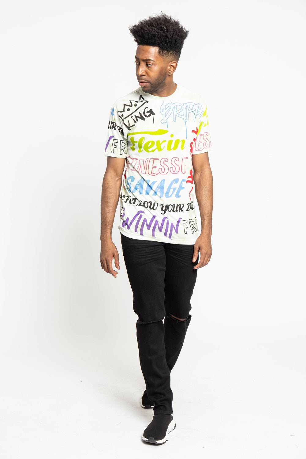 Tie Dye Graffiti T-Shirt