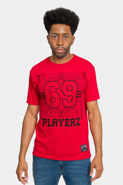 Rhinestone Studded 69 Playerz T-Shirt