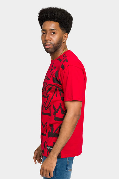Rhinestone Studded Crowned King T-Shirt