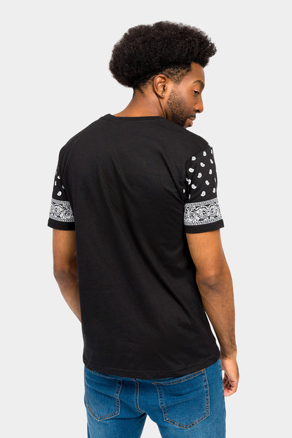 Number 23 Bandana Paisley Print T-Shirt