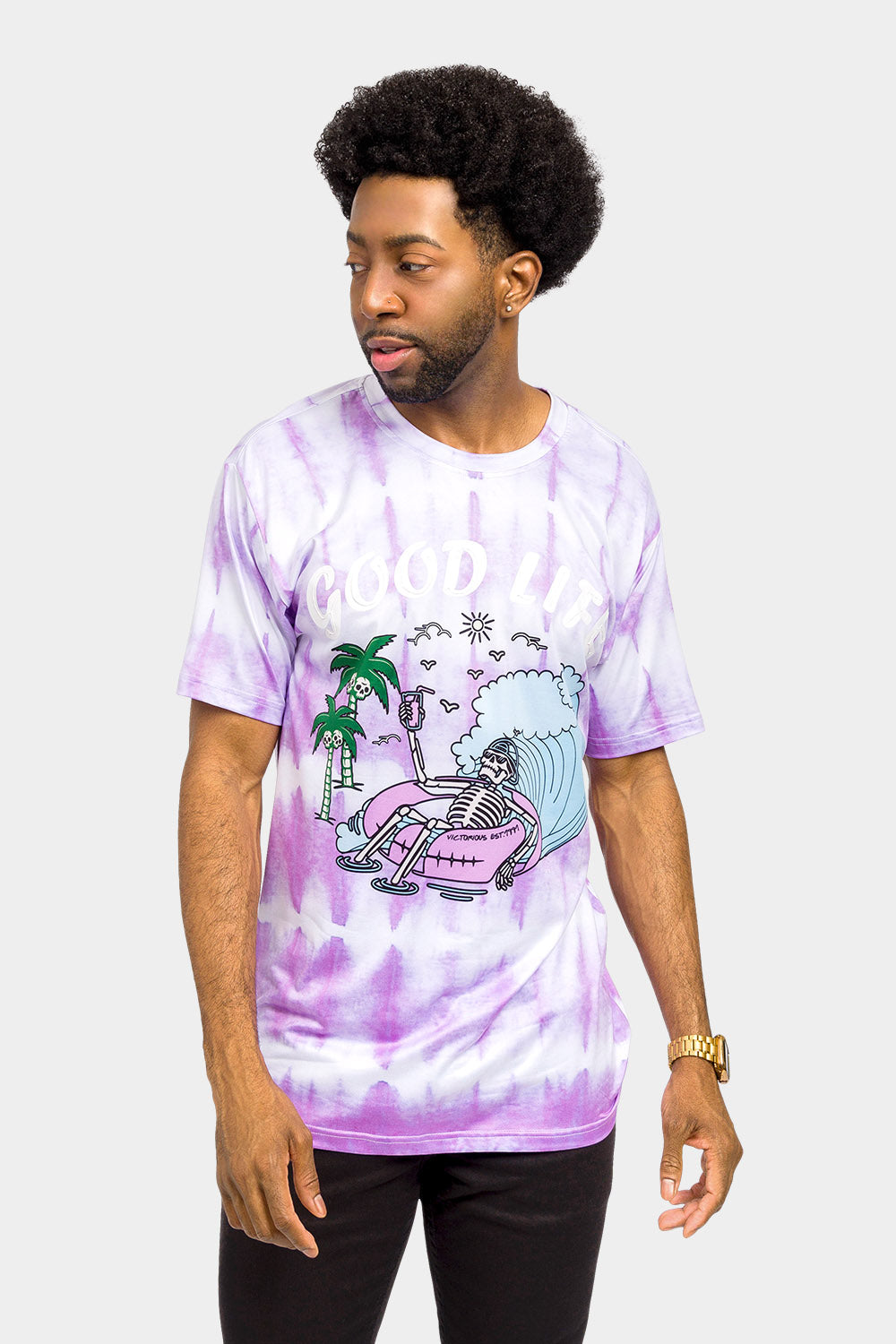 Skeleton Party Tie Dye T-Shirt