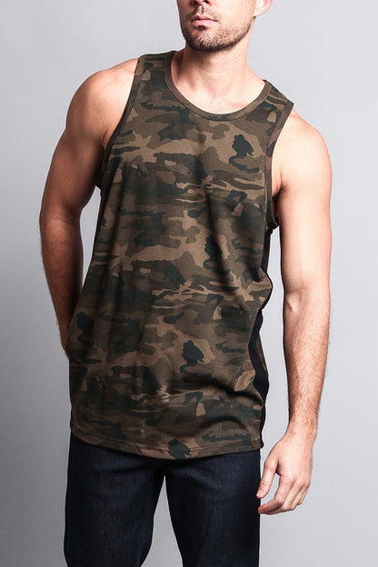 Men's Tank Top with Accent Band