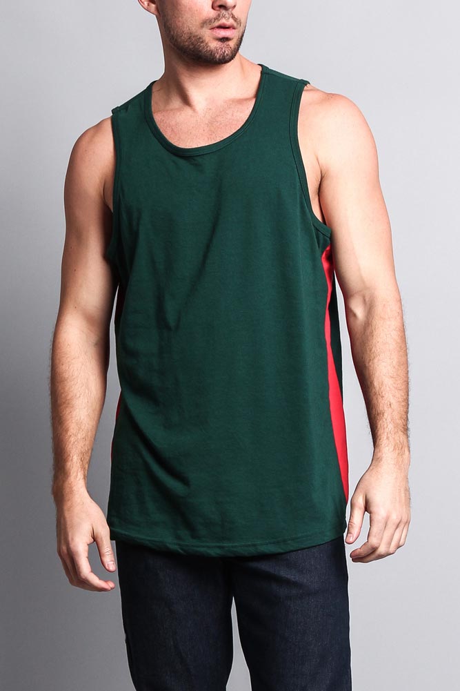 Men's Tank Top with Accent Band