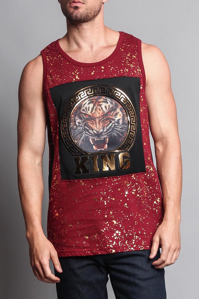V Tiger King Tank Top