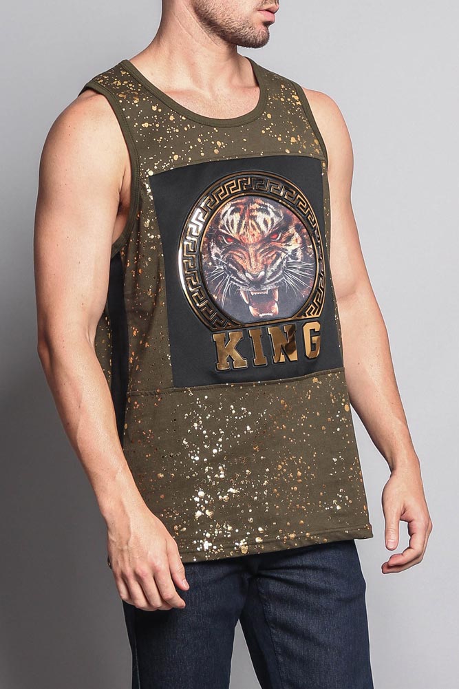 V Tiger King Tank Top