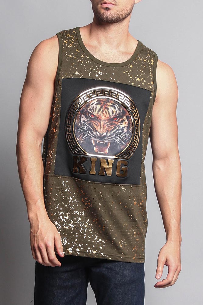 V Tiger King Tank Top