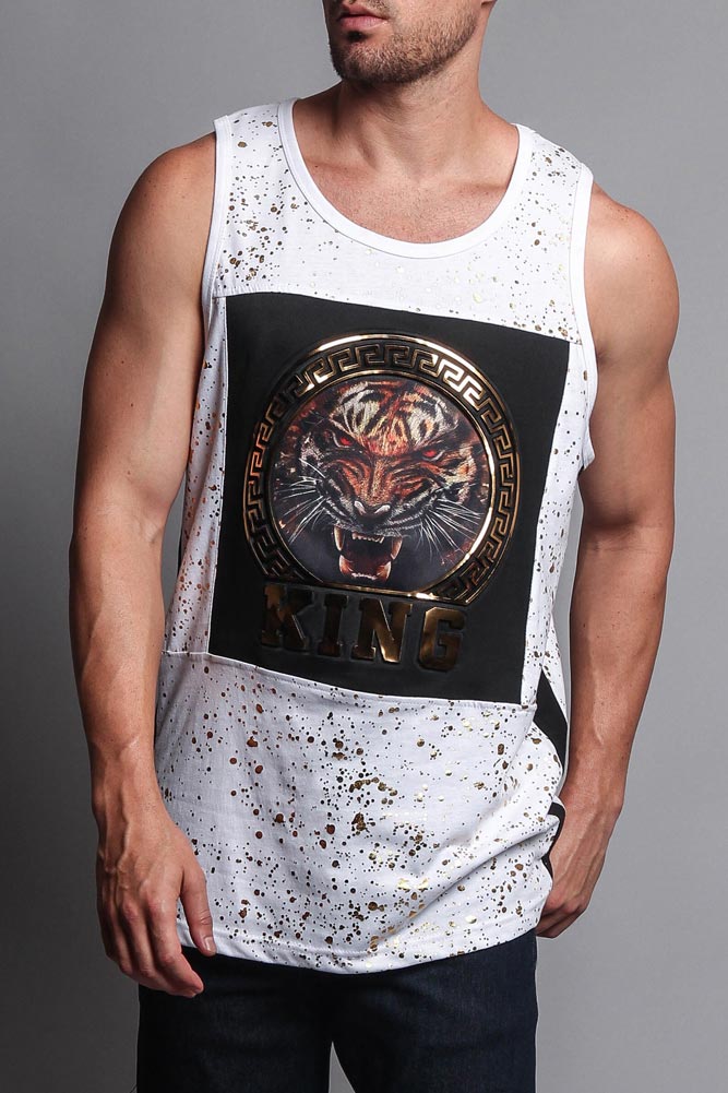 V Tiger King Tank Top