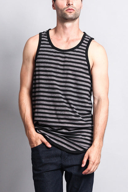 Mineral Wash Stripe Tank-Top