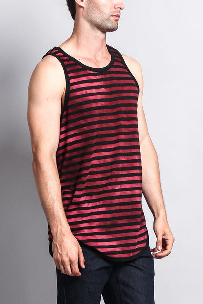 Mineral Wash Stripe Tank-Top
