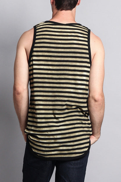 Mineral Wash Stripe Tank-Top