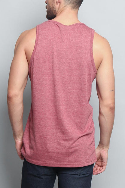 Basic Essential Straight Hem Long Length Tank Top