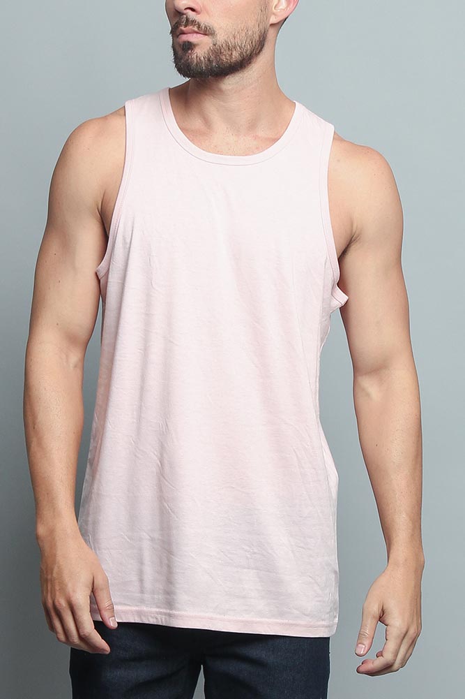 Basic Essential Straight Hem Long Length Tank Top