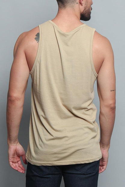 Basic Essential Straight Hem Long Length Tank Top