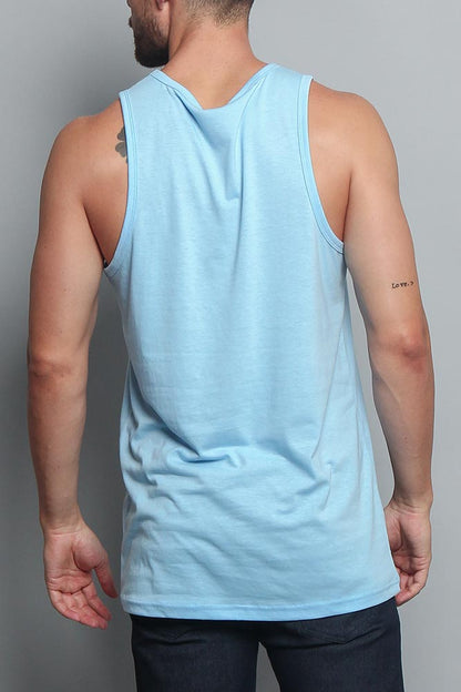 Basic Essential Straight Hem Long Length Tank Top