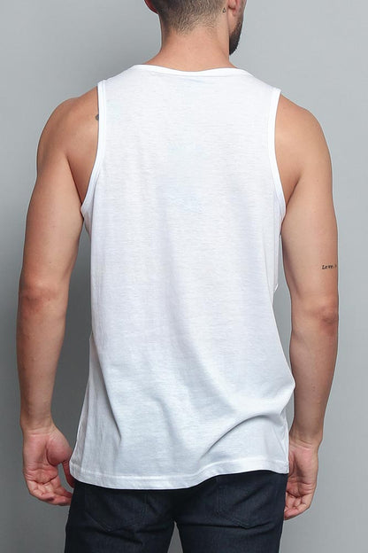 Basic Essential Straight Hem Long Length Tank Top