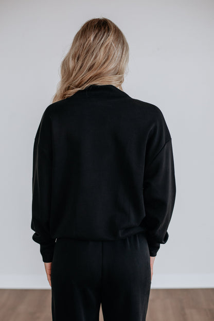 Teleri Lounge Top - Washed Black