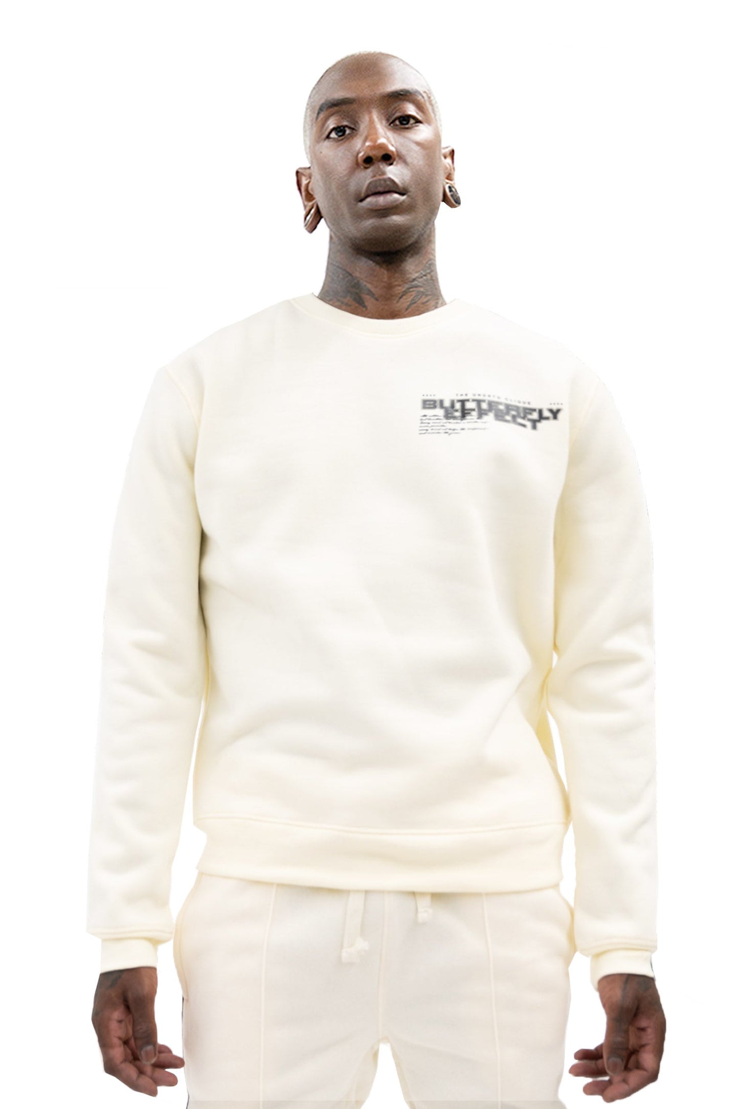 Men's Butterfly Effect Long Sleeve Graphic Crewneck Sweatshirt