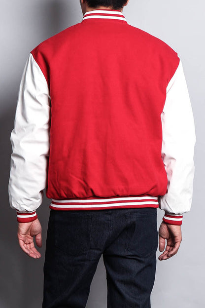 Men's Essential Letterman Varsity Jacket