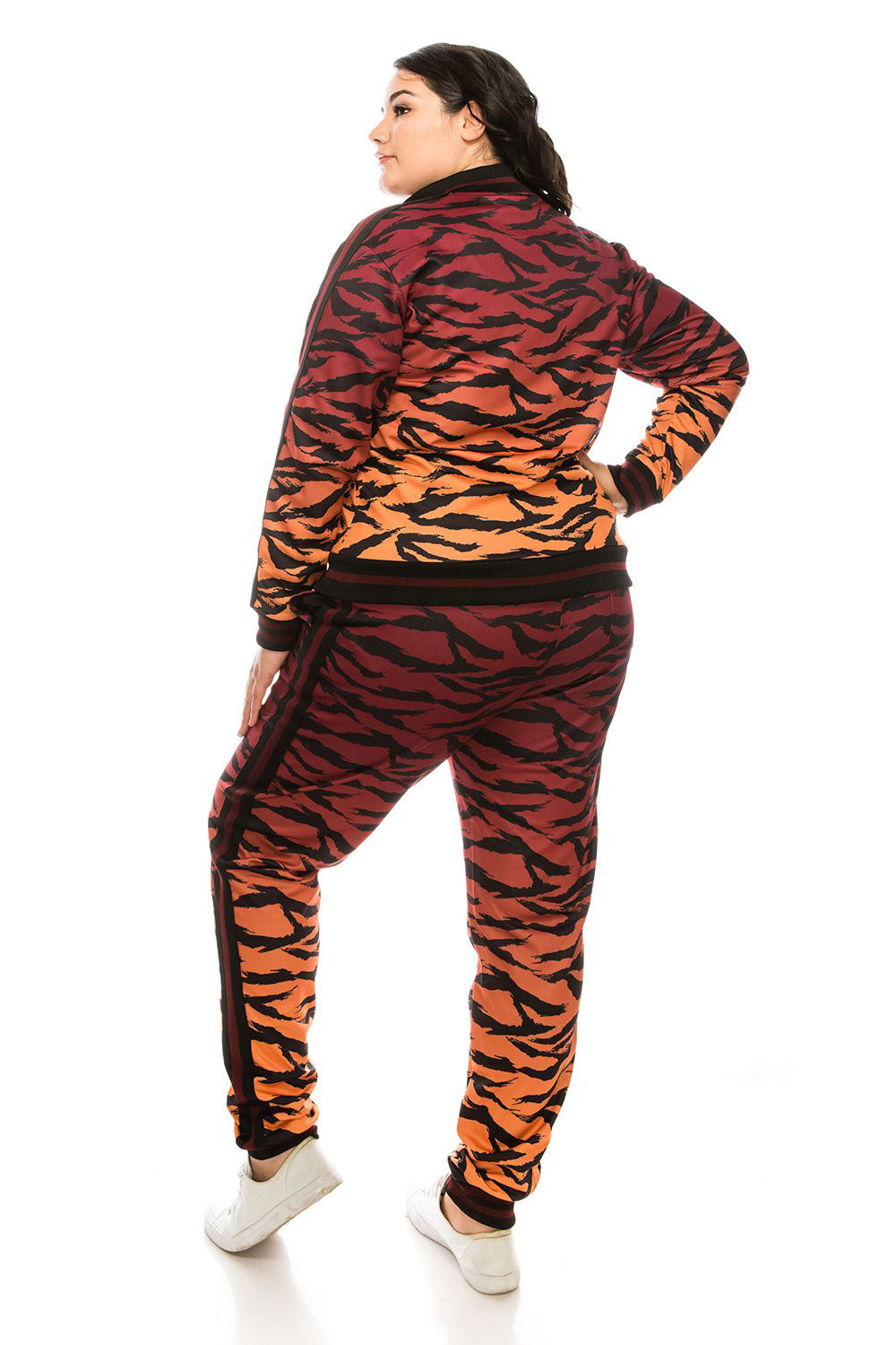 Ombre Gradient Tiger Stripe Tracksuit