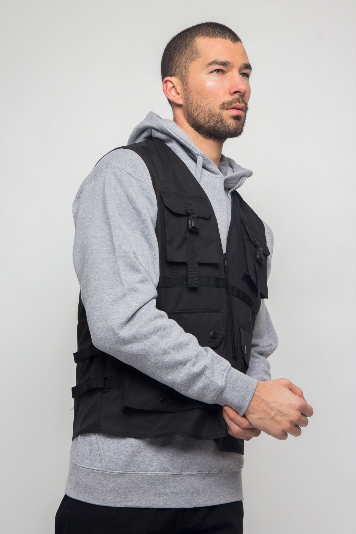 Utility Buckled Pocket Vest