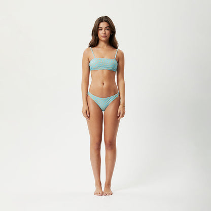 AFENDS Womens Adi - Bikini Top - Blue Stripe