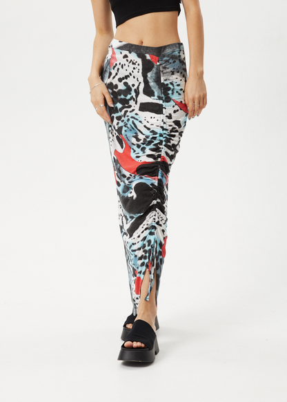 AFENDS Womens Dossy - Sheer Maxi Skirt - Black