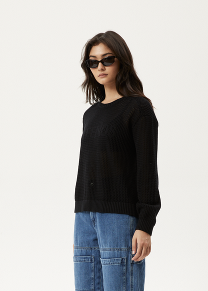 AFENDS Womens Ryder - Knit Jumper - Black