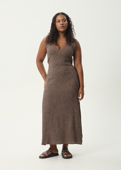 AFENDS Womens Tully - Seersucker Maxi Dress - Hometown Coffee