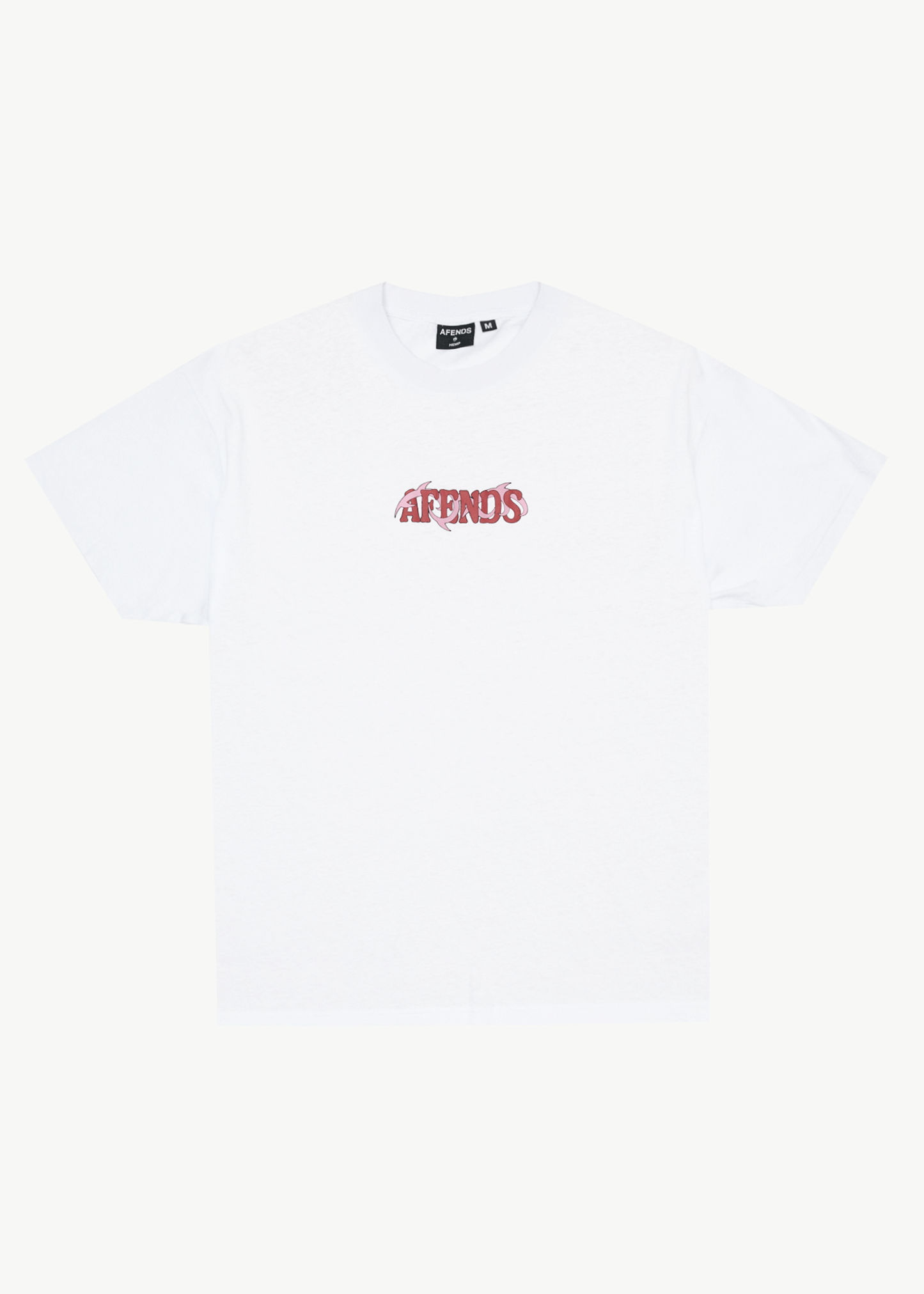 AFENDS Mens Waves - Boxy Tee - White