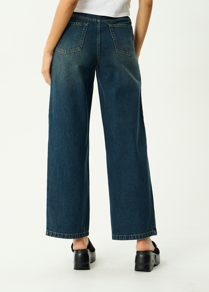AFENDS Womens Bella - Denim Wide Leg Jean - Vintage Wash