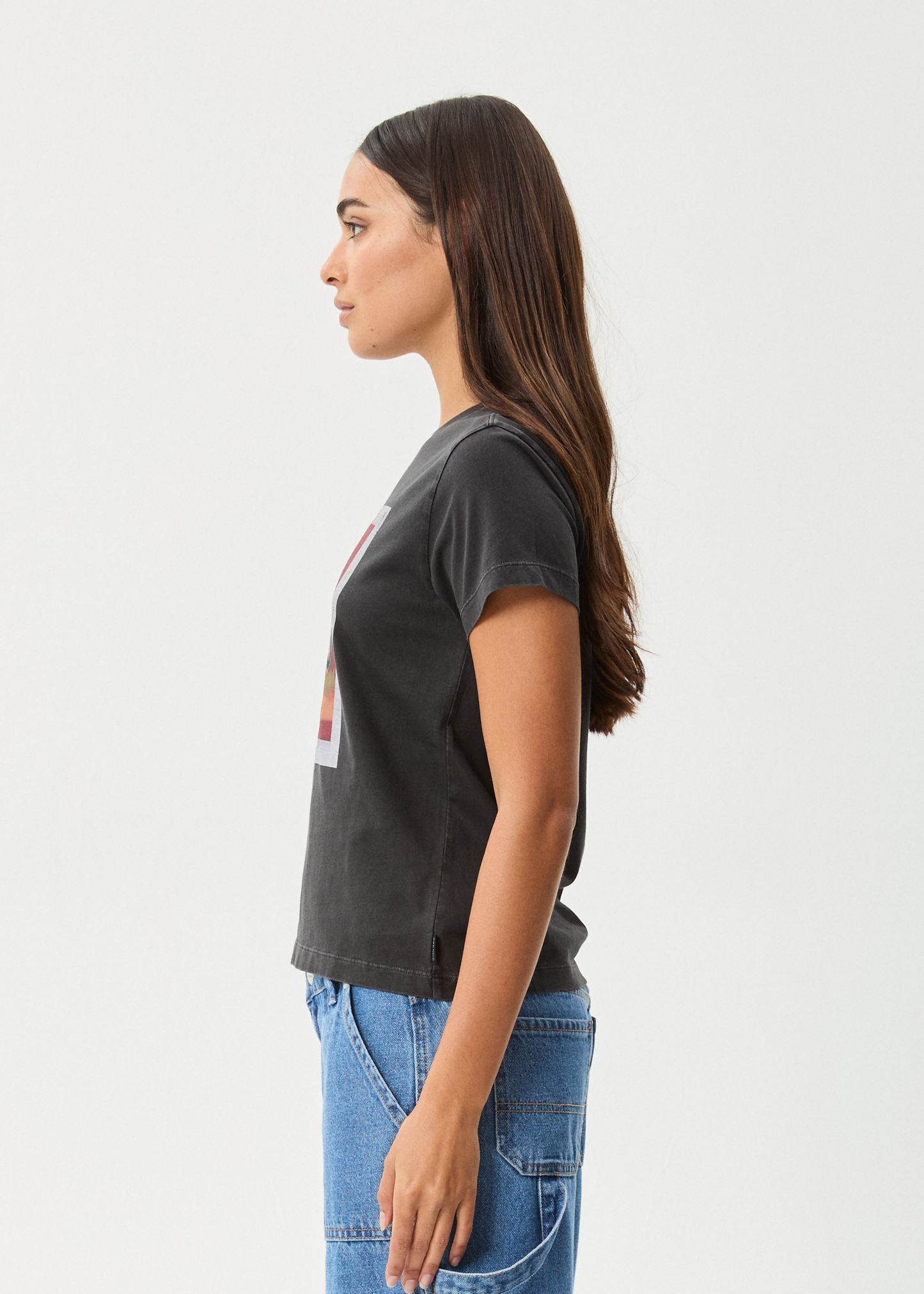 AFENDS Womens Apocalypso - Regular Tee - Stone Black