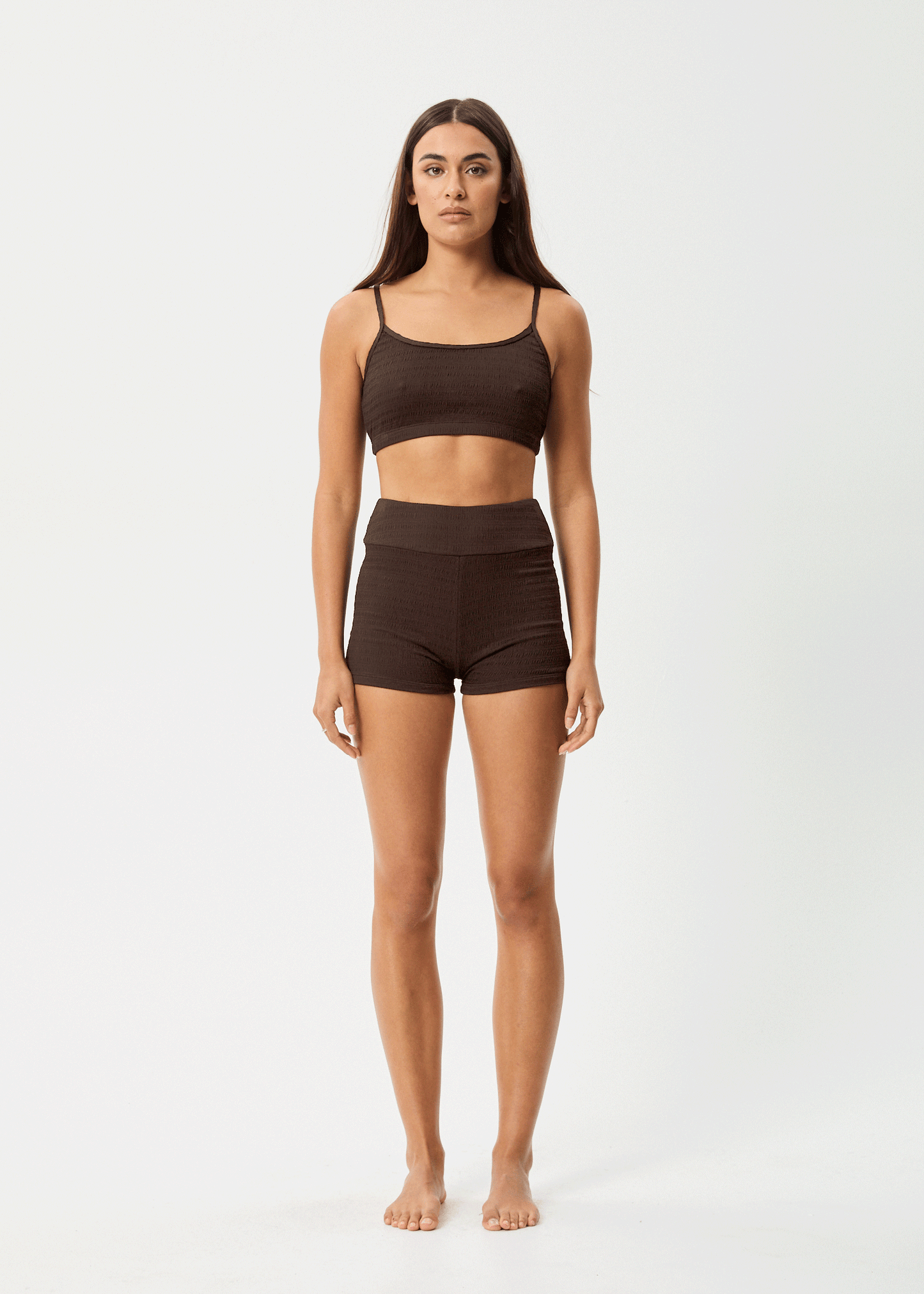 AFENDS Womens Cleo - Swim Short - Coffee