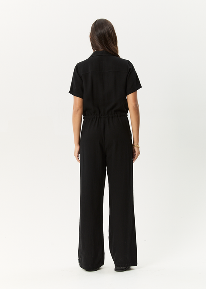 AFENDS Womens Mason - Relaxed Jumpsuit - Black
