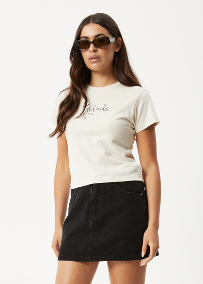 AFENDS Womens Karlee -  Baby Tee - Moonbeam