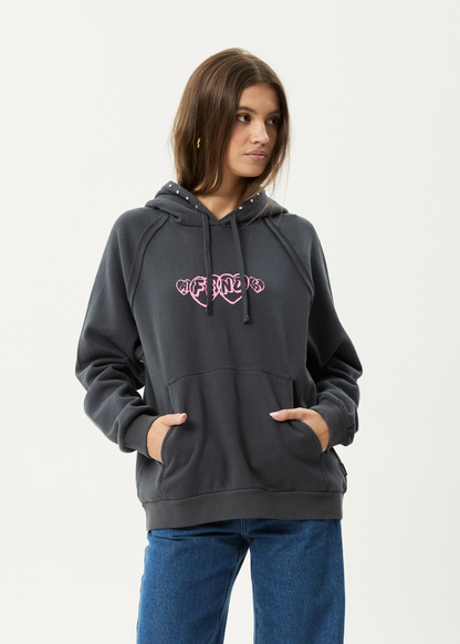 AFENDS Womens Hardware -  Hoodie - Charcoal