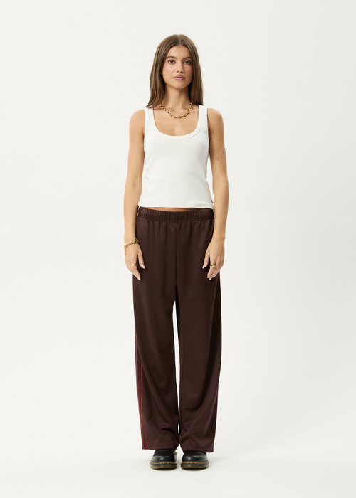AFENDS Womens Avenue - Track Pant - Coffee