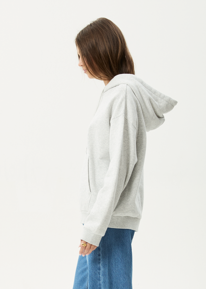AFENDS Womens Cosmic Cow -  Hoodie - Grey Marle