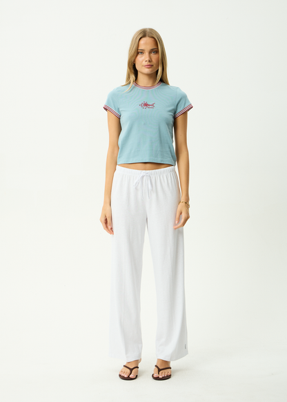 AFENDS Womens Plenty - Baby Tee - Overcast