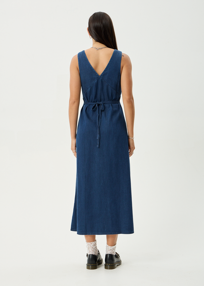 AFENDS Womens Palmer - Maxi Dress - Ink