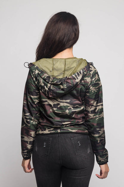 Camo Windbreaker Jacket