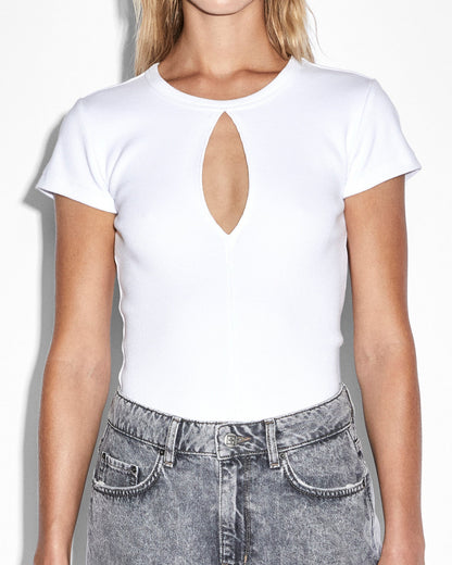 KUT OUT SS TEE WHITE