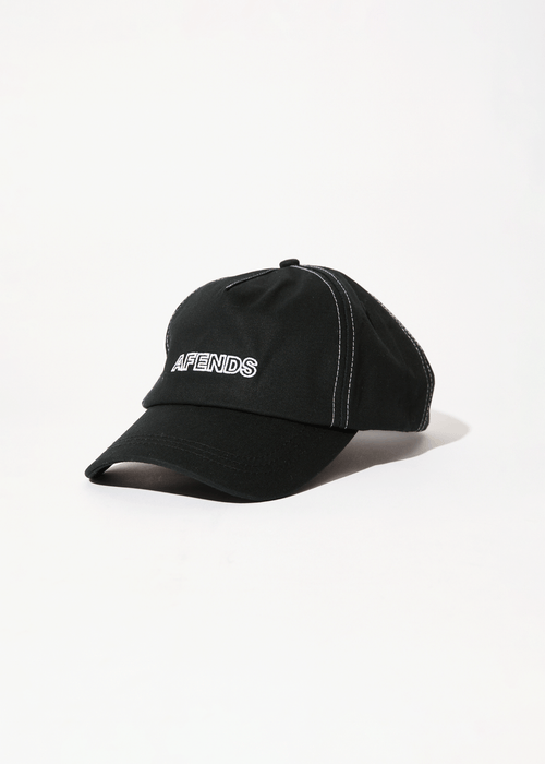 AFENDS Mens Outline - Trucker Cap - Black